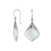 AE-6216-MOP Sterling Silver Earring With Mother Of Pearl Jewelry Bali Designs Inc